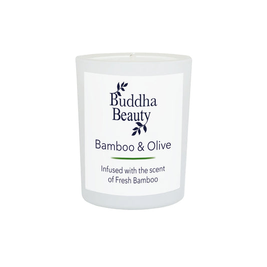 Bamboo & Olive scented Votive Candle - Buddha Beauty Skincare Room Candle #vegan# #cruelty-free# #skincare#