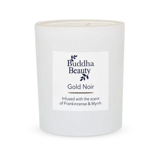 Gold Noir Frankincense Room Candle - Buddha Beauty Skincare Room Candle #vegan# #cruelty-free# #skincare#