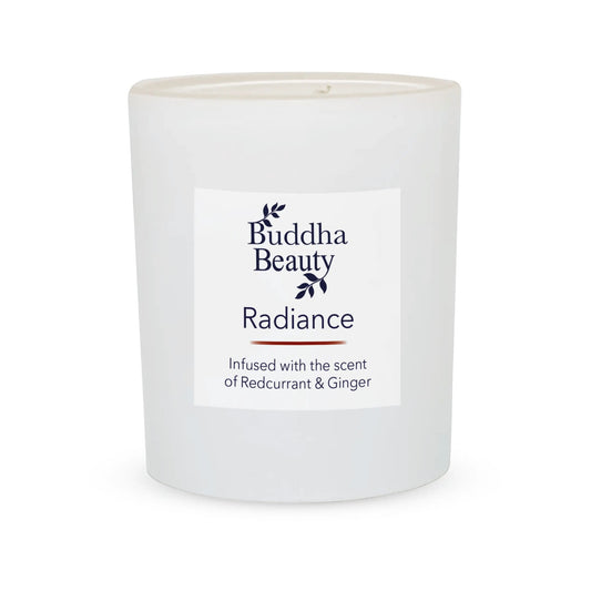 Radiance Redcurrant & Ginger Room Candle - Buddha Beauty Skincare Room Candle #vegan# #cruelty-free# #skincare#
