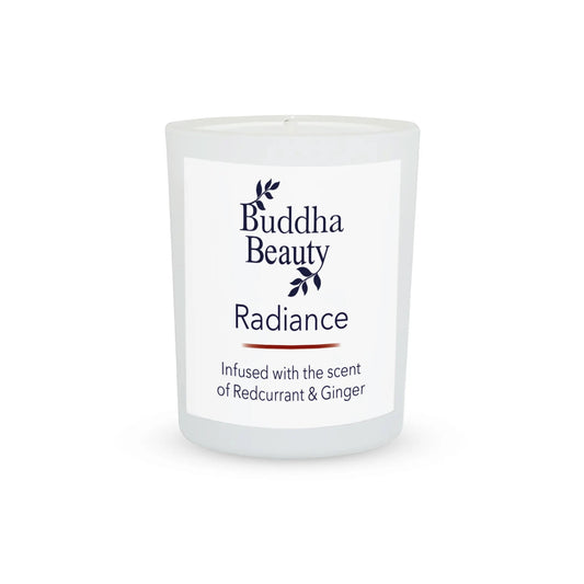 Radiance Redcurrant & Ginger Votive Candle - Buddha Beauty Skincare Room Candle #vegan# #cruelty-free# #skincare#