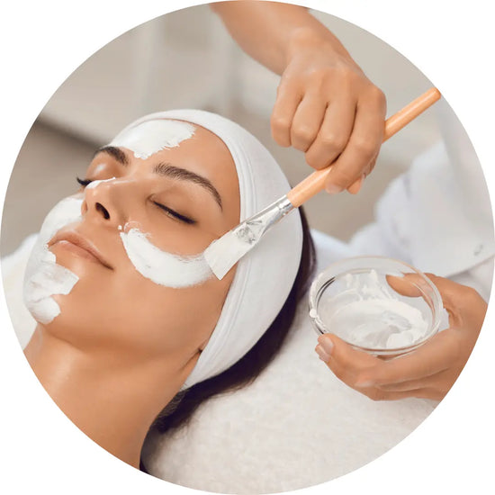 salon test formulations a woman having a salon facial