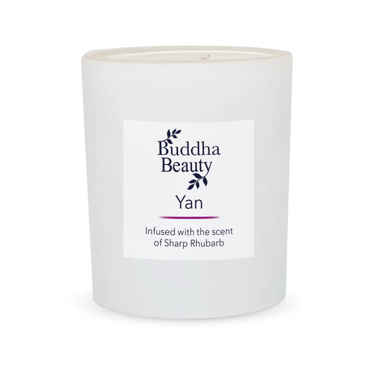 Yan Rhubarb Room Candle - Buddha Beauty Skincare Room Candle #vegan# #cruelty-free# #skincare#