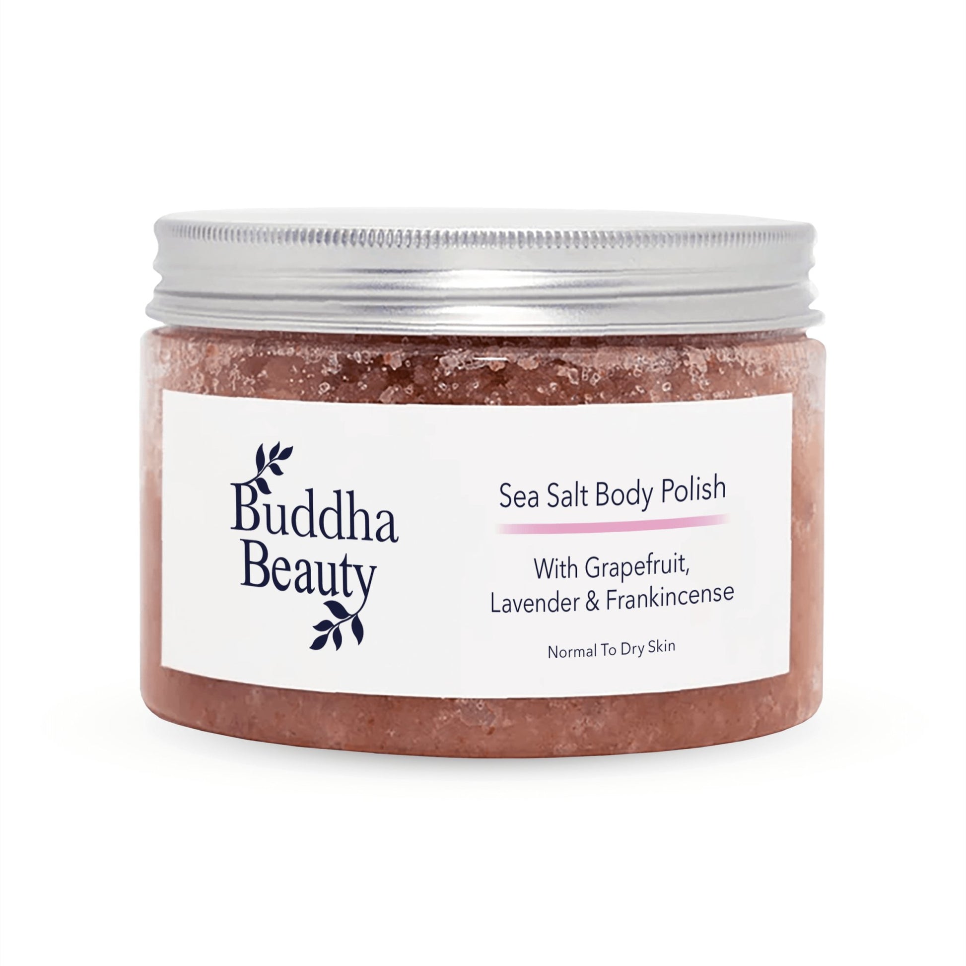 Grapefruit, Lavender & Frankincense Himalayan & Sea Salt Body Scrub - Buddha Beauty Skincare Bath & Body #vegan# #cruelty-free# #skincare#