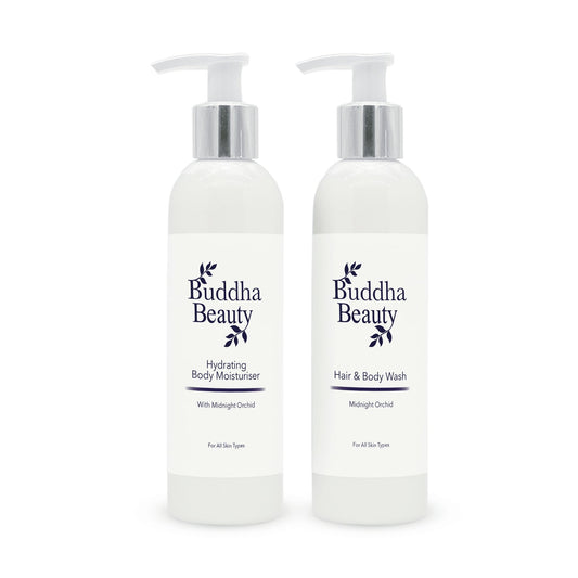 Midnight Orchid Body Care Set - Buddha Beauty Skincare Bath & Body #vegan# #cruelty-free# #skincare#
