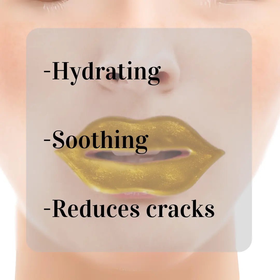 24K Gold Gel Lip Pads with Hyaluronic Acid - Buddha Beauty Skincare Lip Care #vegan# #cruelty-free# #skincare#