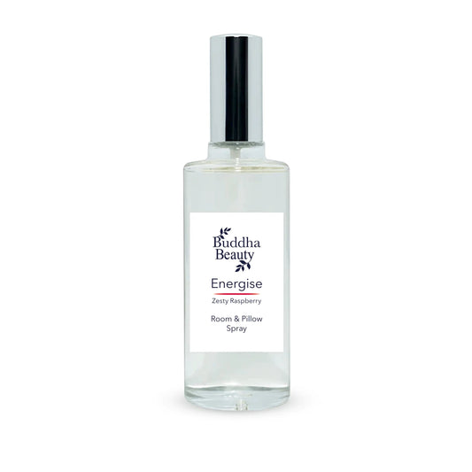 Energise Zesty Raspberry Room & Pillow Spray - Buddha Beauty Skincare HOME #vegan# #cruelty-free# #skincare#