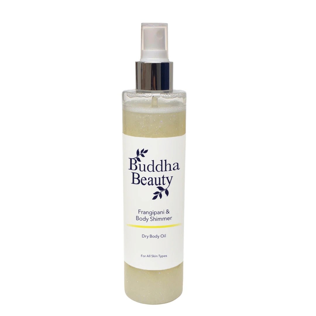 Frangipani Dry Body Oil with Eco Shimmer #skincare#