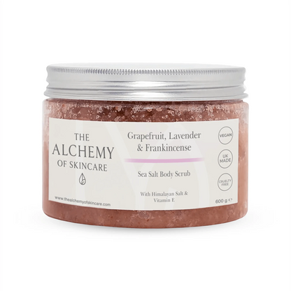 Grapefruit, Lavender & Frankincense Himalayan & Sea Salt Body Scrub #skincare#