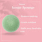 Green Konjac Facial Sponge - French Clay #skincare#