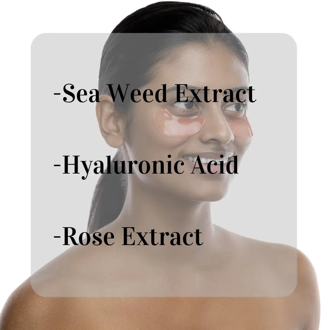 Revitalising Flexi-Gel Eye Pads with Rose Extract - Buddha Beauty Skincare GEL EYE PADS #vegan# #cruelty-free# #skincare#