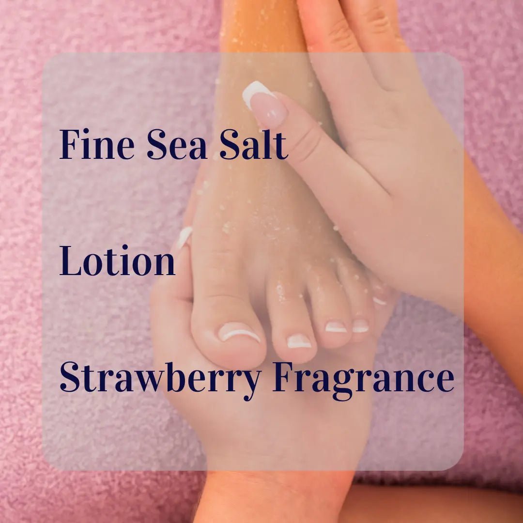 Strawberry & Vanilla Foot Scrub #skincare#