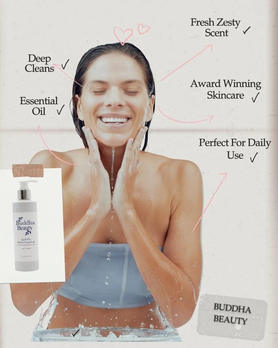 Uplift Pro Facial Gel Cleanser Wash With White Grapefruit #skincare#