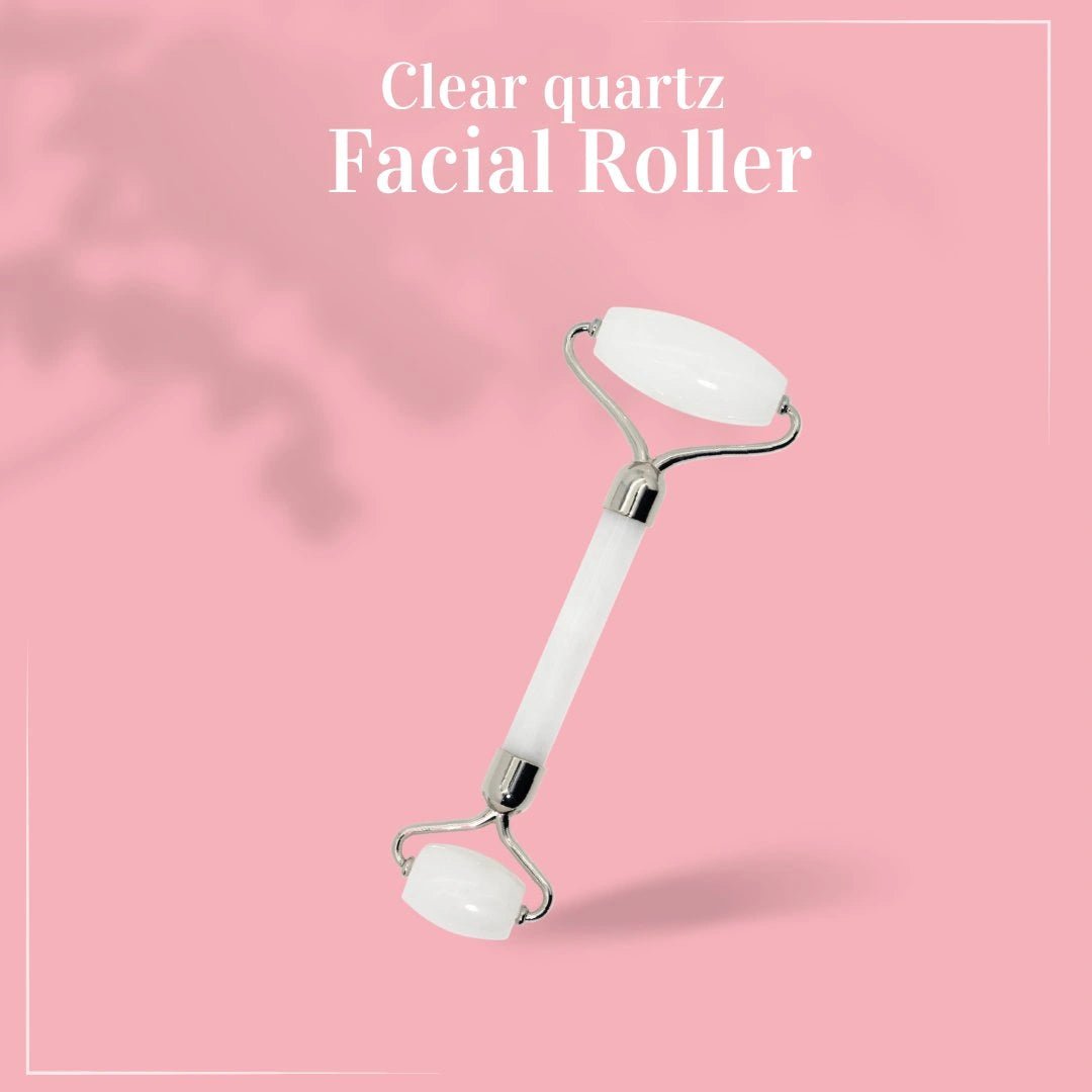 White & Chrome Facial Skin Roller Tool #skincare#