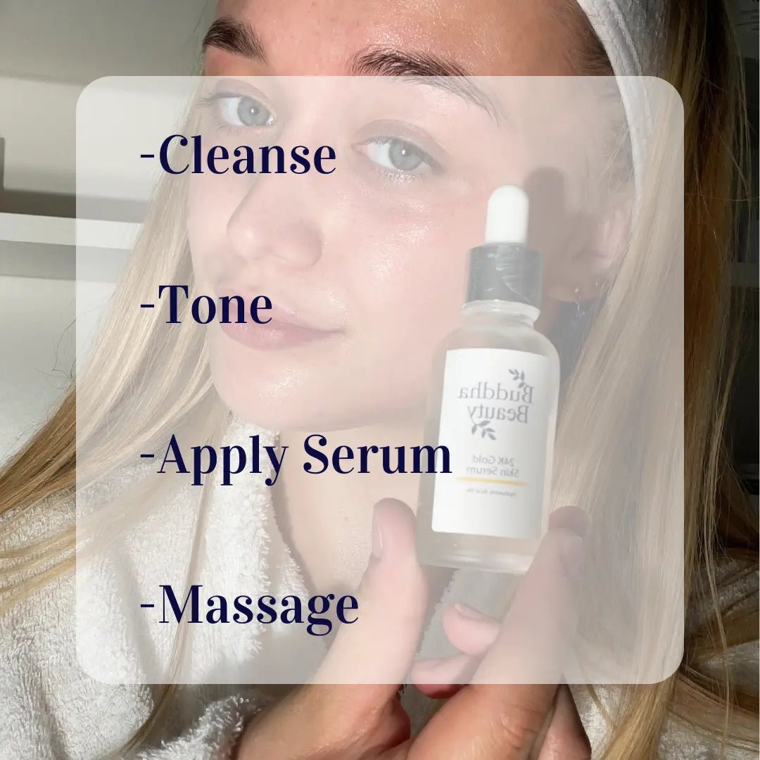 24K Gold & Hyaluronic Acid Facial Skin Serum #skincare#