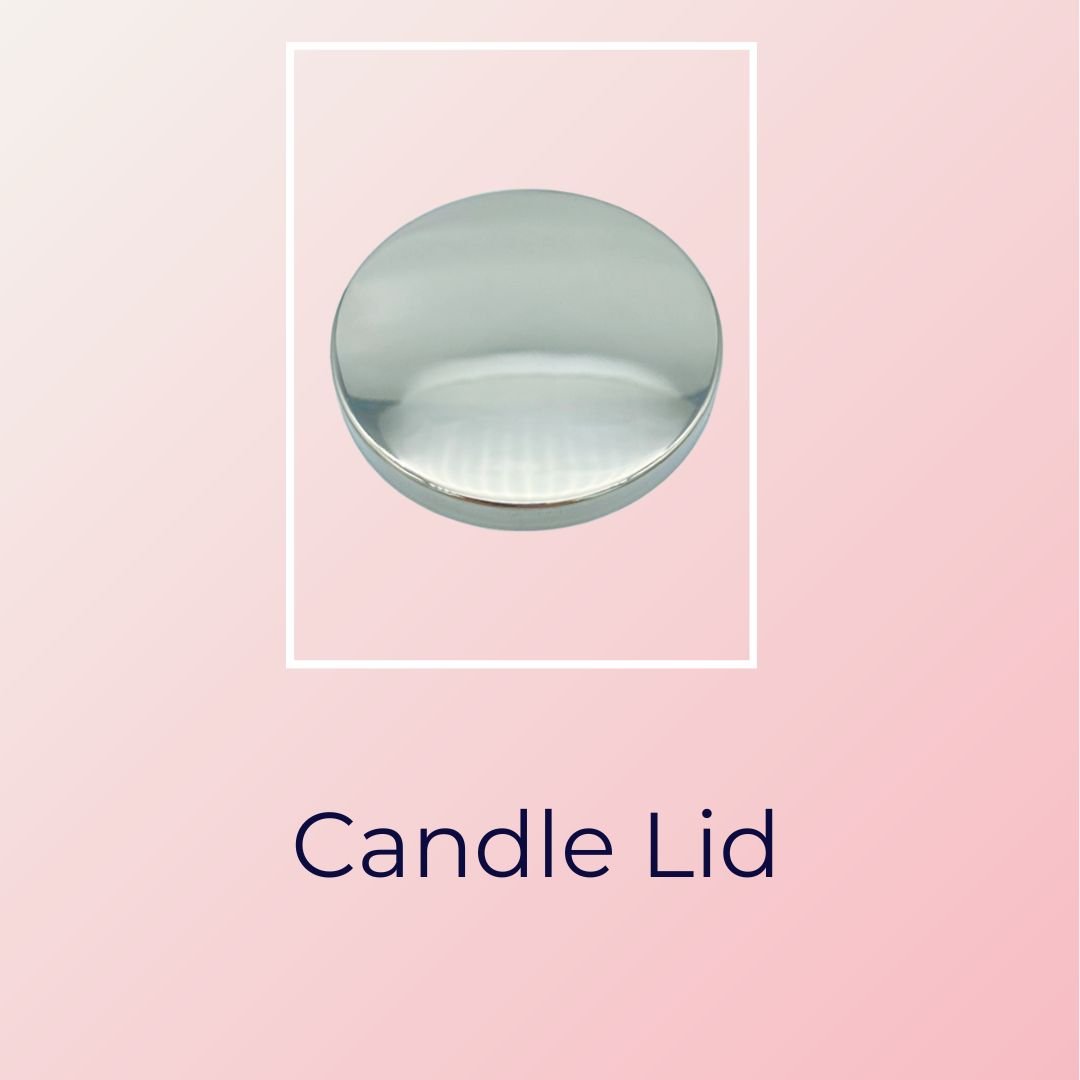 Chrome Candle Lid - Upgrade your candle for that luxury look - Buddha Beauty Skincare Chrome #vegan# #cruelty-free# #skincare#