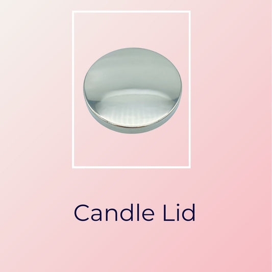 Chrome Candle Lid - Upgrade your candle for that luxury look - Buddha Beauty Skincare Chrome #vegan# #cruelty-free#