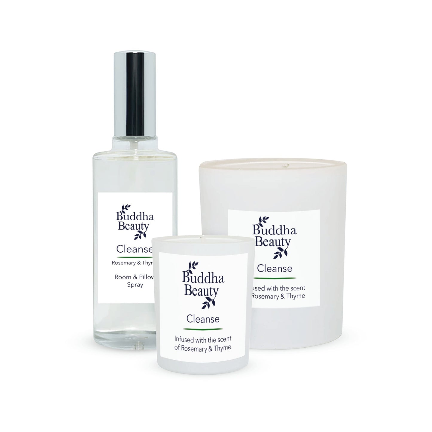 Cleansing Rosemary & Thyme Room Fragrance Collection - Buddha Beauty Skincare Room Candle #vegan# #cruelty-free# #skincare#