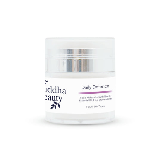Daily Defence Organic Day Cream With Neroli & Co-Enzyme Q10 - Buddha Beauty Skincare Face Cream #vegan# #cruelty-free#