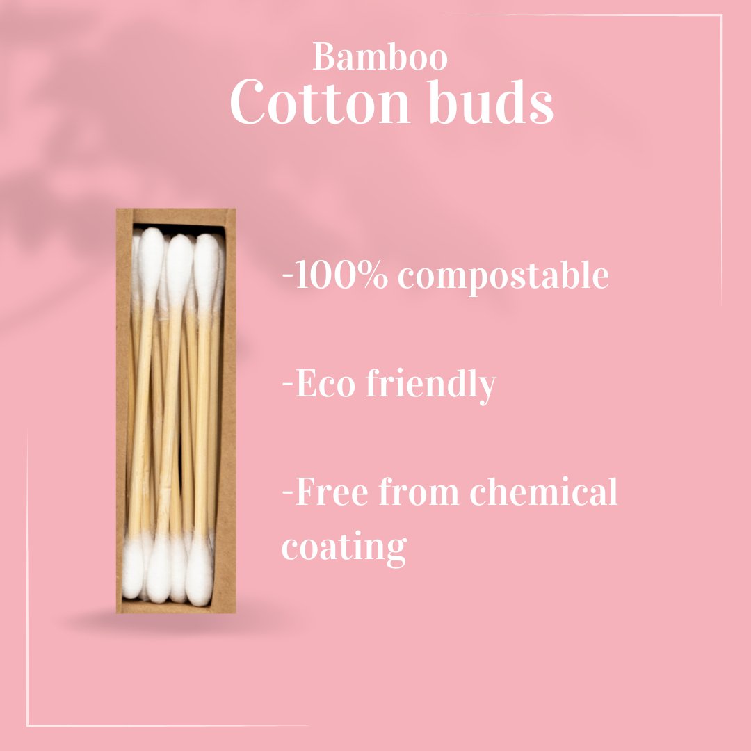 Eco-Friendly Cotton Buds - Buddha Beauty Skincare Cotton Buds #vegan# #cruelty-free# #skincare#