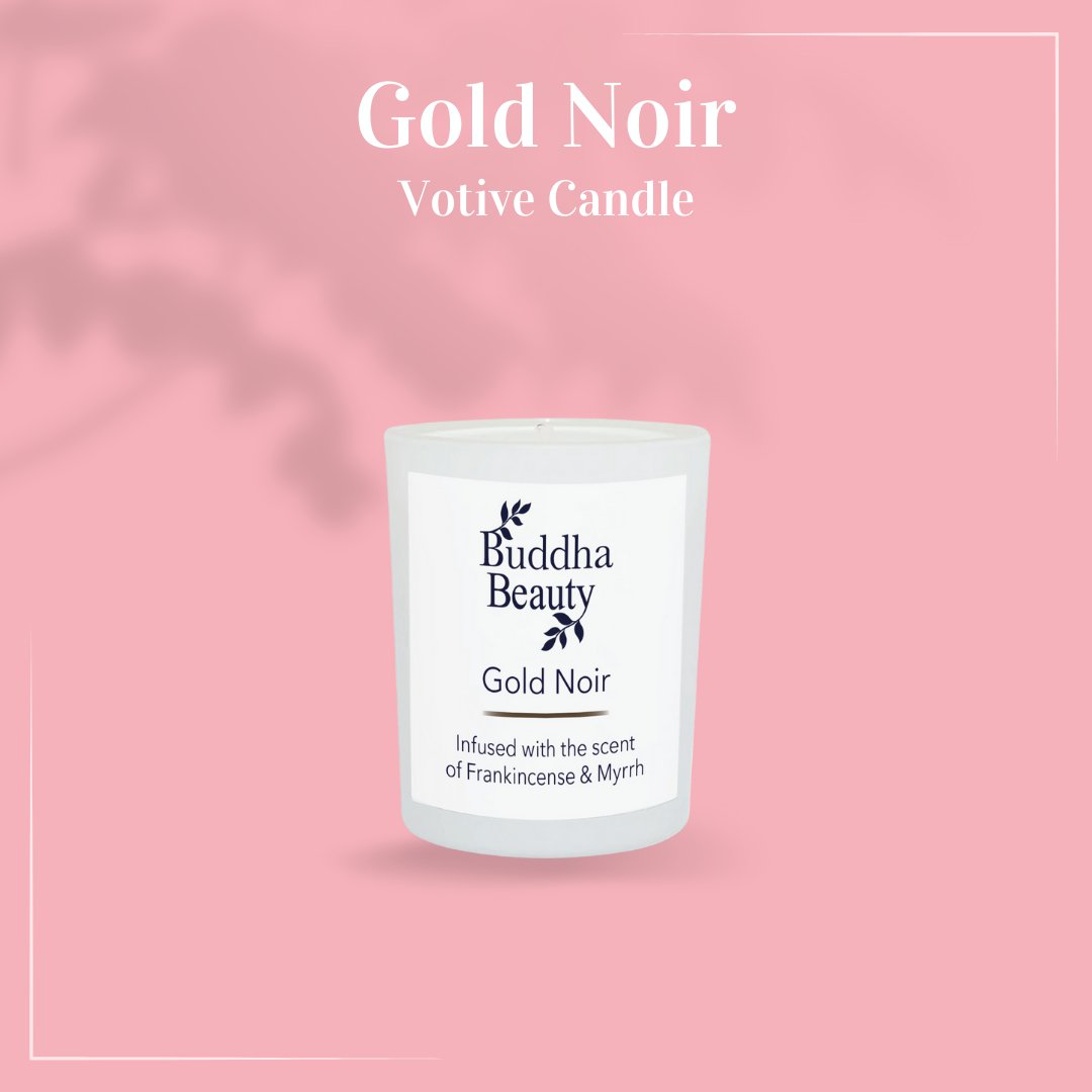 Gold Noir Frankincense & Myrrh Room Fragrance Collection - Buddha Beauty Skincare Room Candle #vegan# #cruelty-free# #skincare#