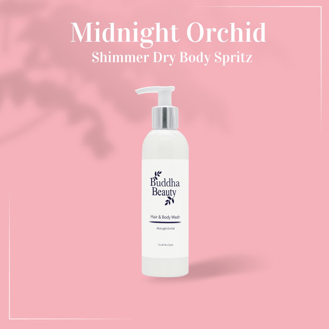 Midnight Orchid Hair & Body Wash - Buddha Beauty Skincare Hair & Body Wash #vegan# #cruelty-free# #skincare#