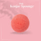 Pink Konjac Facial Sponge - Pink Clay - Buddha Beauty Skincare Accessories #vegan# #cruelty-free# #skincare#