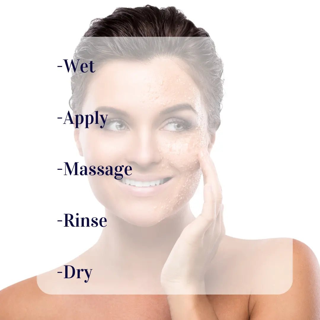 Pomegranate & Apricot Facial Scrub Skin Polish #skincare#