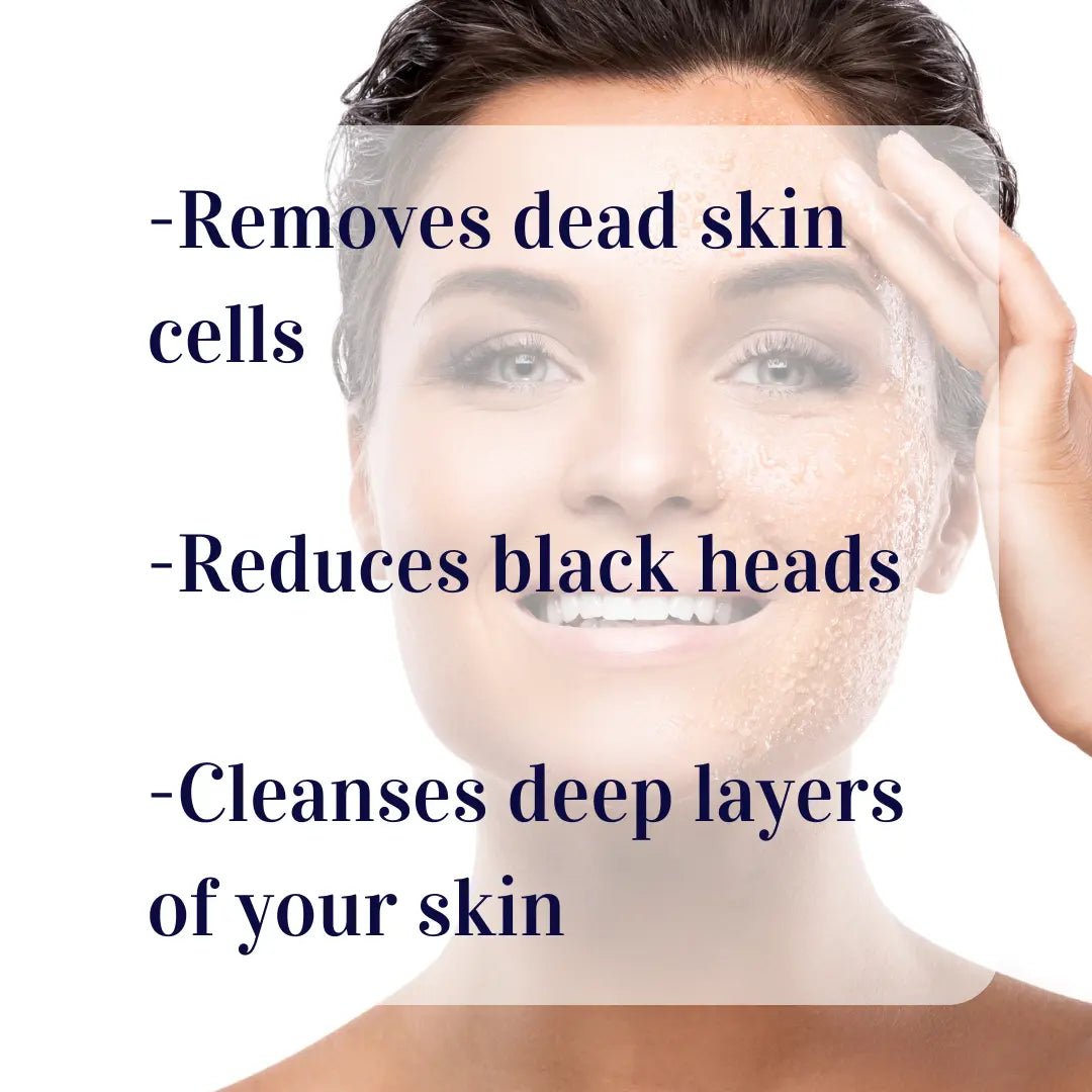 Pomegranate & Apricot Facial Scrub Skin Polish #skincare#