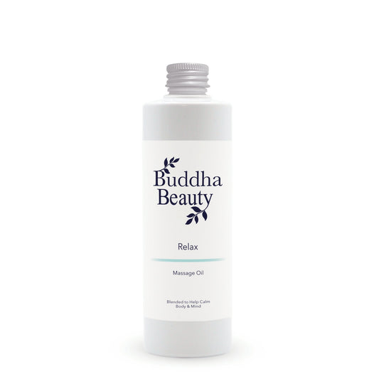 Relax Massage Oil With Lavender - Buddha Beauty Skincare MASSAGE OIL #vegan# #cruelty-free# #skincare#