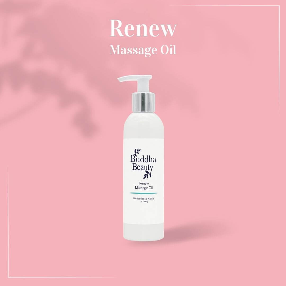 Renew Massage Oil with Lavender - Buddha Beauty Skincare MASSAGE OIL #vegan# #cruelty-free# #skincare#