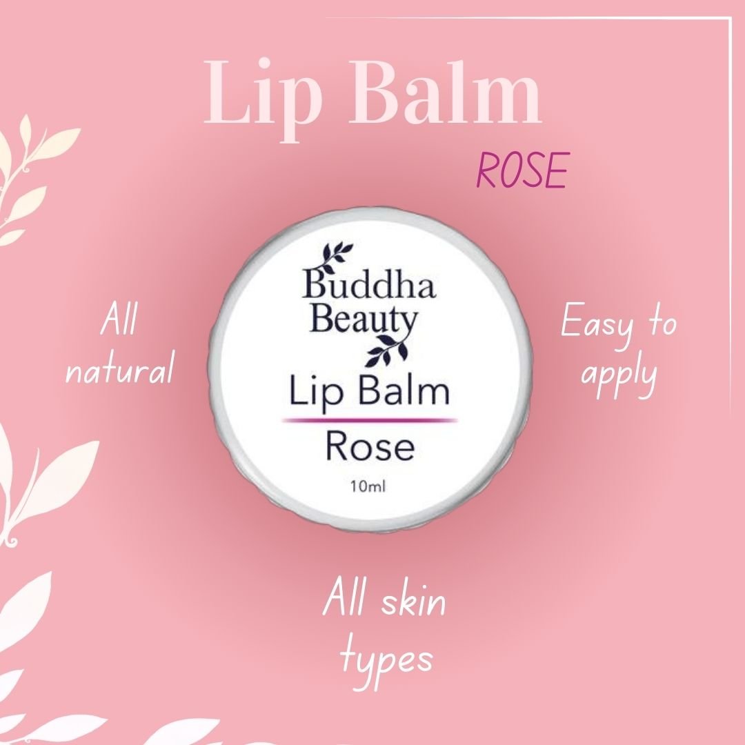 Rose Lip Balm - Buddha Beauty Skincare LIP BALM #vegan# #cruelty-free# #skincare#