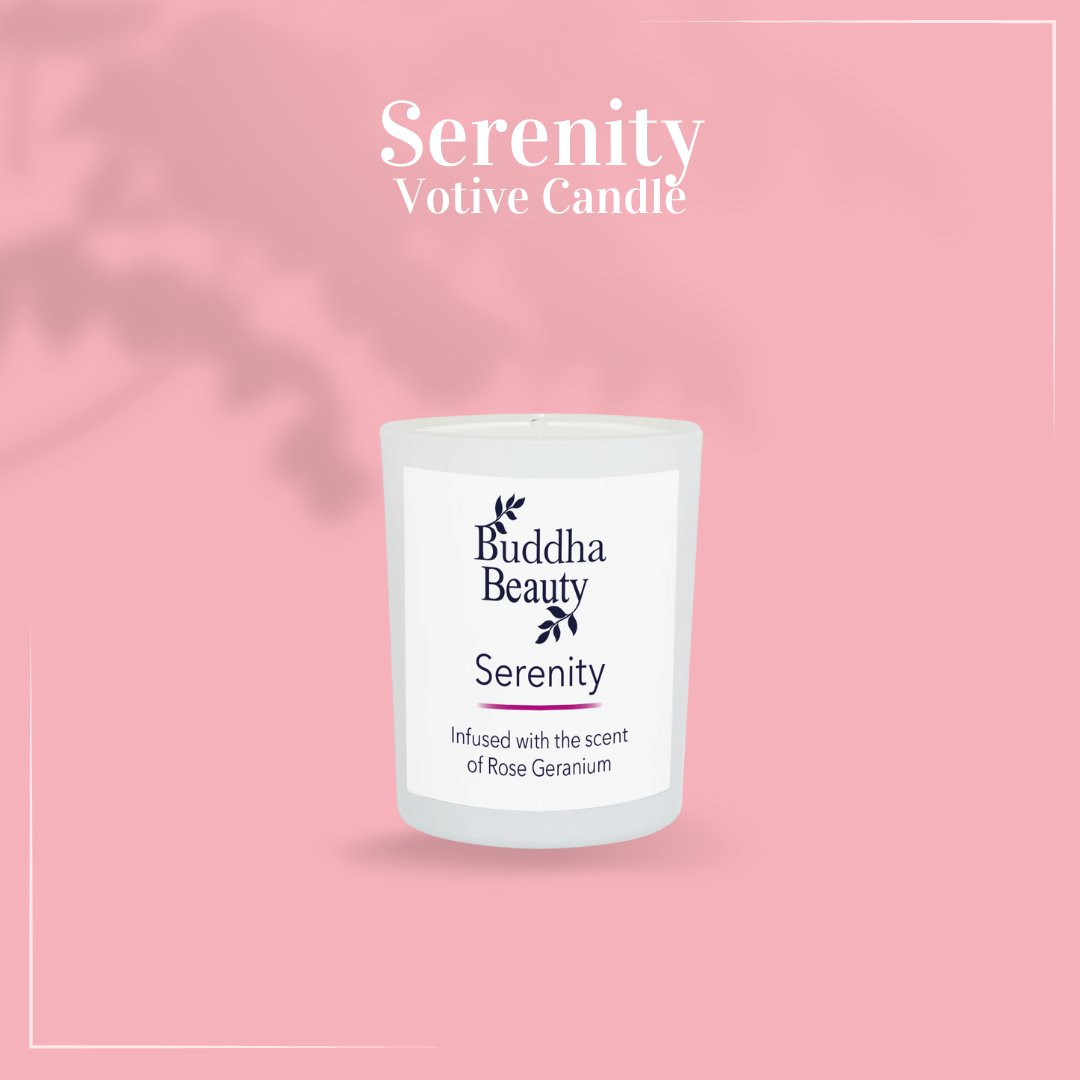 Serenity Rose Geranium Room Fragrance Collection - Buddha Beauty Skincare Room Candle #vegan# #cruelty-free# #skincare#