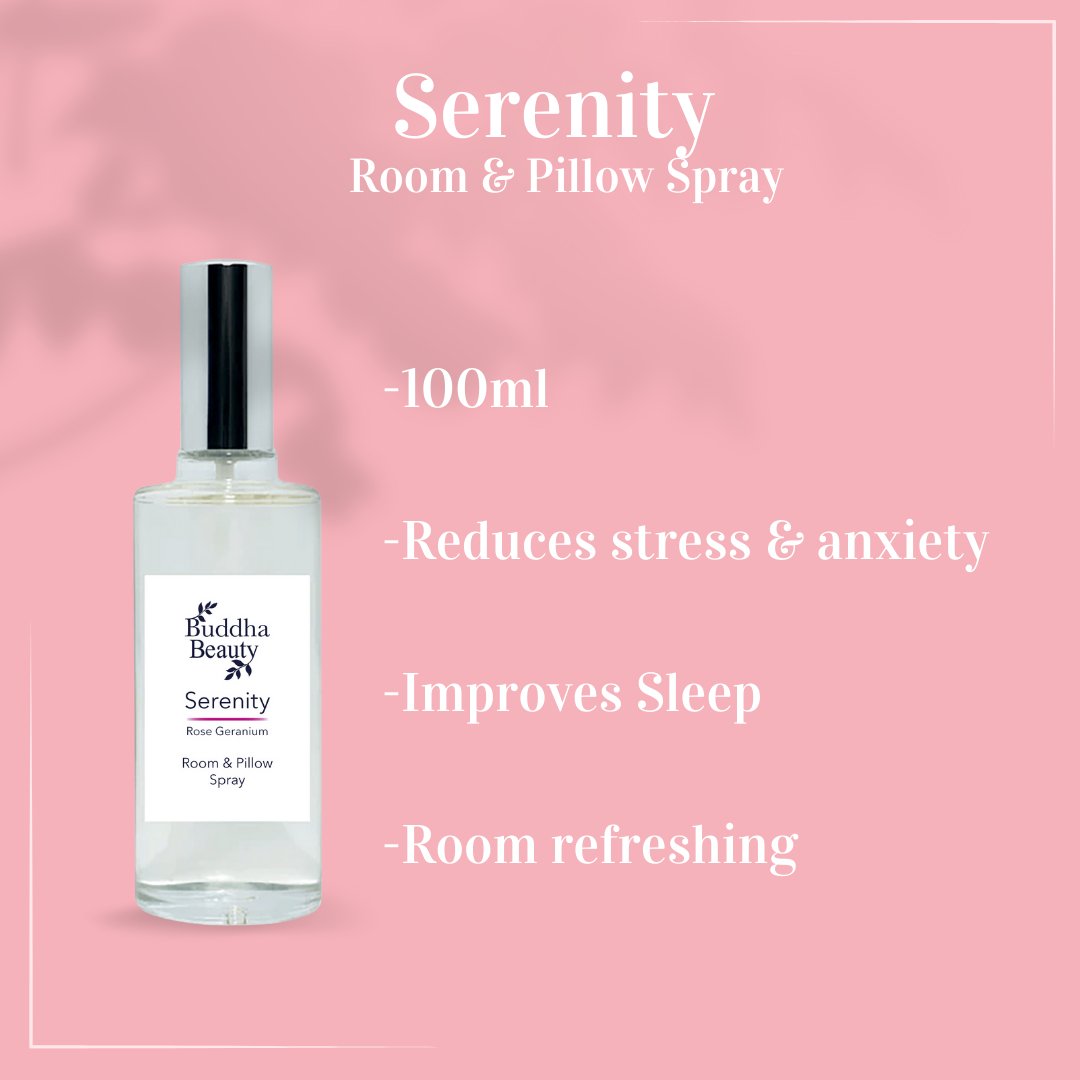 Serenity Rose Geranium Room Fragrance Collection - Buddha Beauty Skincare Room Candle #vegan# #cruelty-free# #skincare#