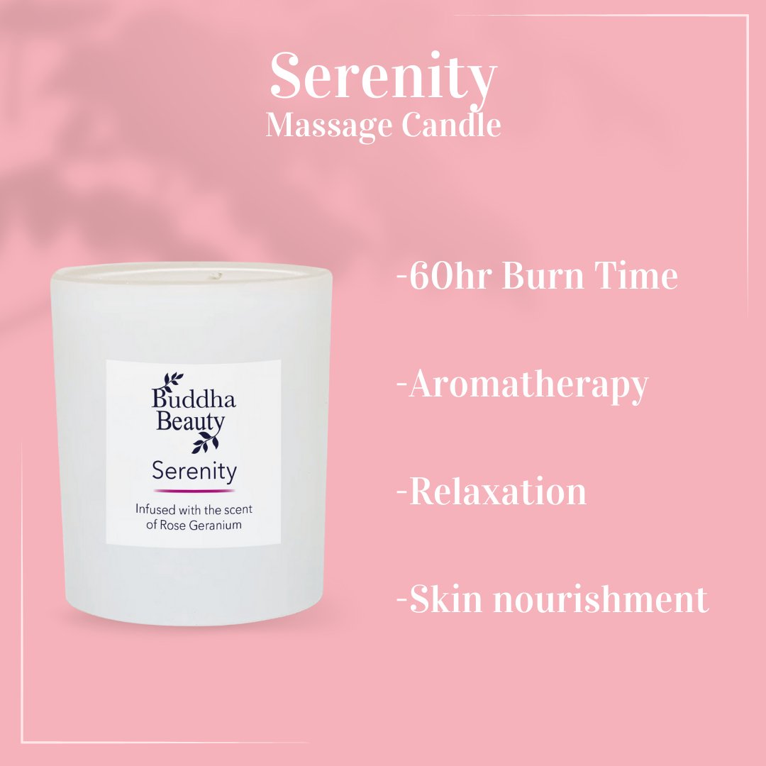 Serenity Rose Geranium Room Fragrance Collection - Buddha Beauty Skincare Room Candle #vegan# #cruelty-free# #skincare#