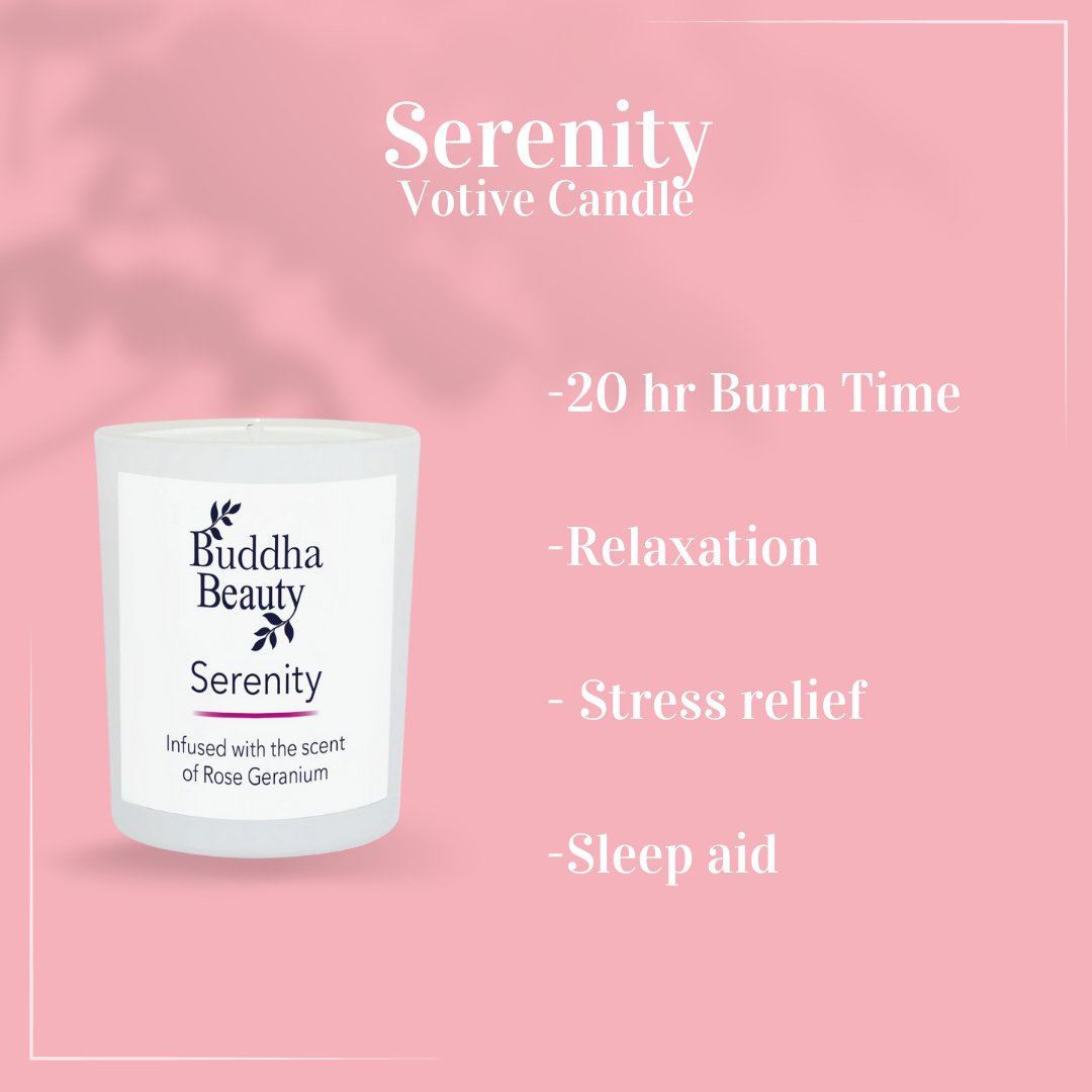 Serenity Rose Geranium Room Fragrance Collection - Buddha Beauty Skincare Room Candle #vegan# #cruelty-free# #skincare#