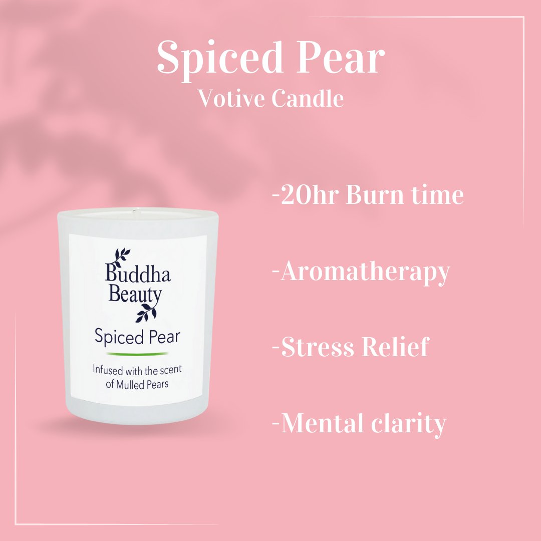 Spiced Pear Room Fragrance Collection - Buddha Beauty Skincare Room Candle #vegan# #cruelty-free# #skincare#