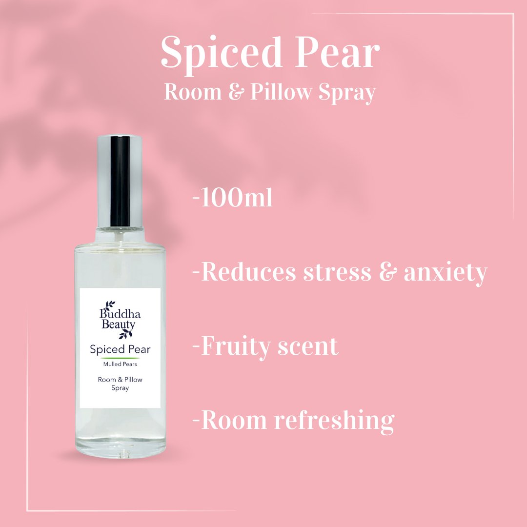 Spiced Pear Room Fragrance Collection - Buddha Beauty Skincare Room Candle #vegan# #cruelty-free# #skincare#