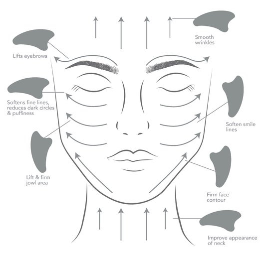 Stainless Steel Gua Sha  (Guasha & Facial Roller Set - Buddha Beauty Skincare Accessories #vegan# #cruelty-free# #skincare#