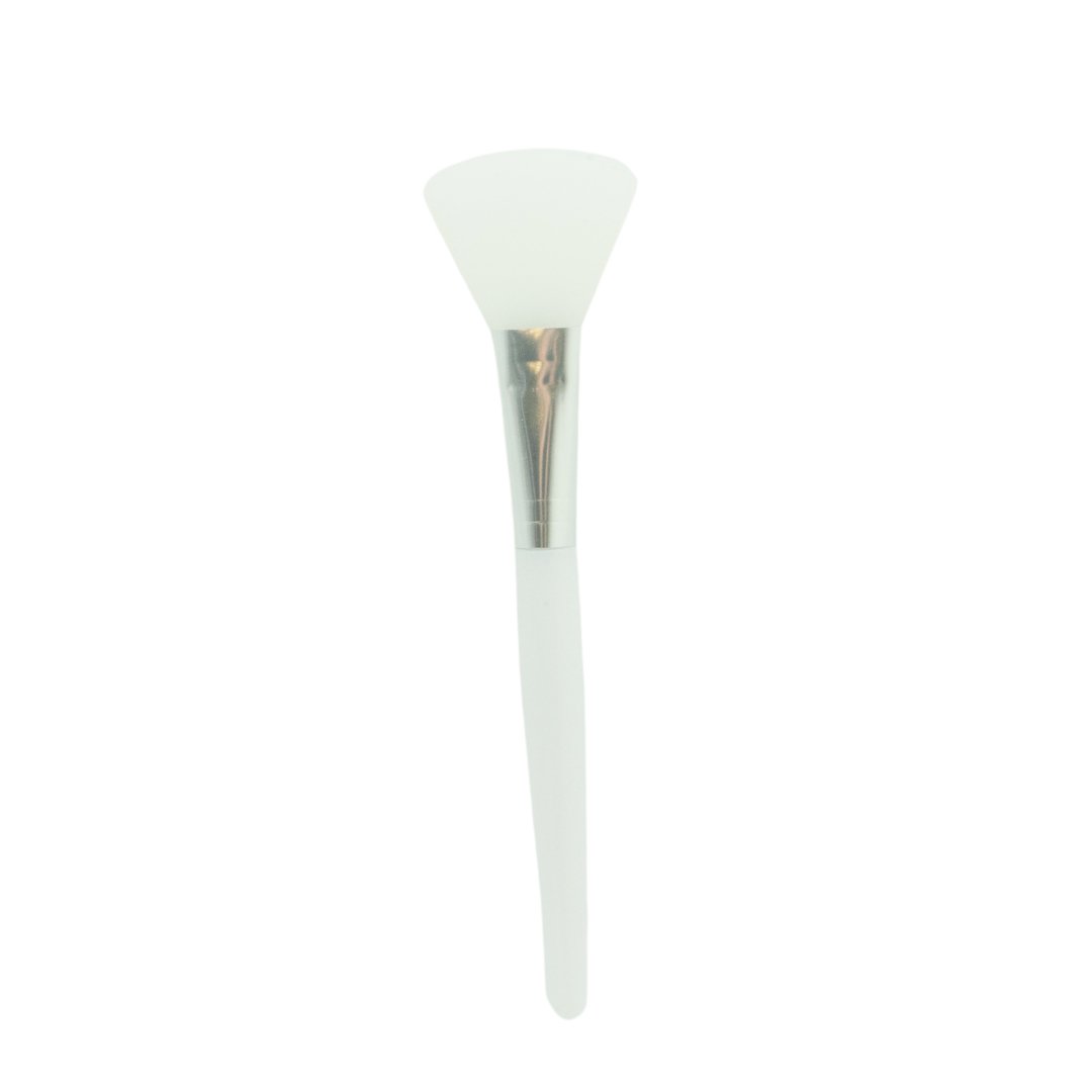 White & Chrome Silicone Face Mask Brush - Buddha Beauty Skincare Accessories #vegan# #cruelty-free# #skincare#