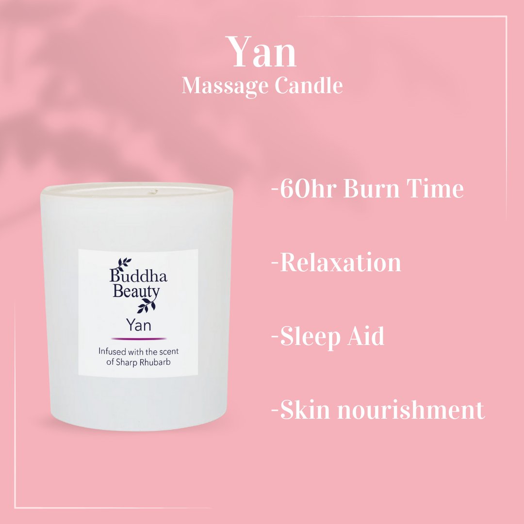 Yan Rhubarb Room Fragrance Collection - Buddha Beauty Skincare Room Candle #vegan# #cruelty-free# #skincare#